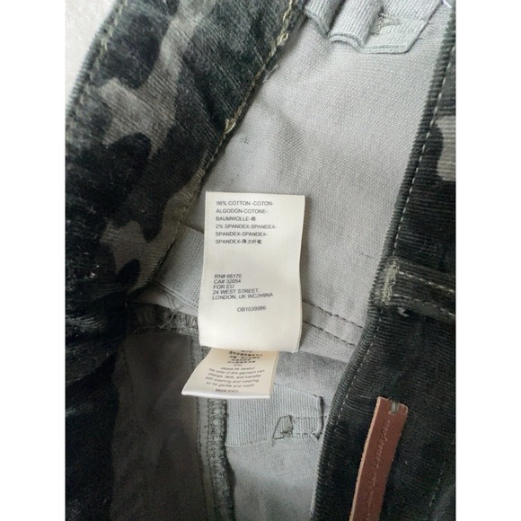 Pilcro Anthropologie Corduroy Camouflage High Rise Skinny Pants 28 - Picture 5 of 10